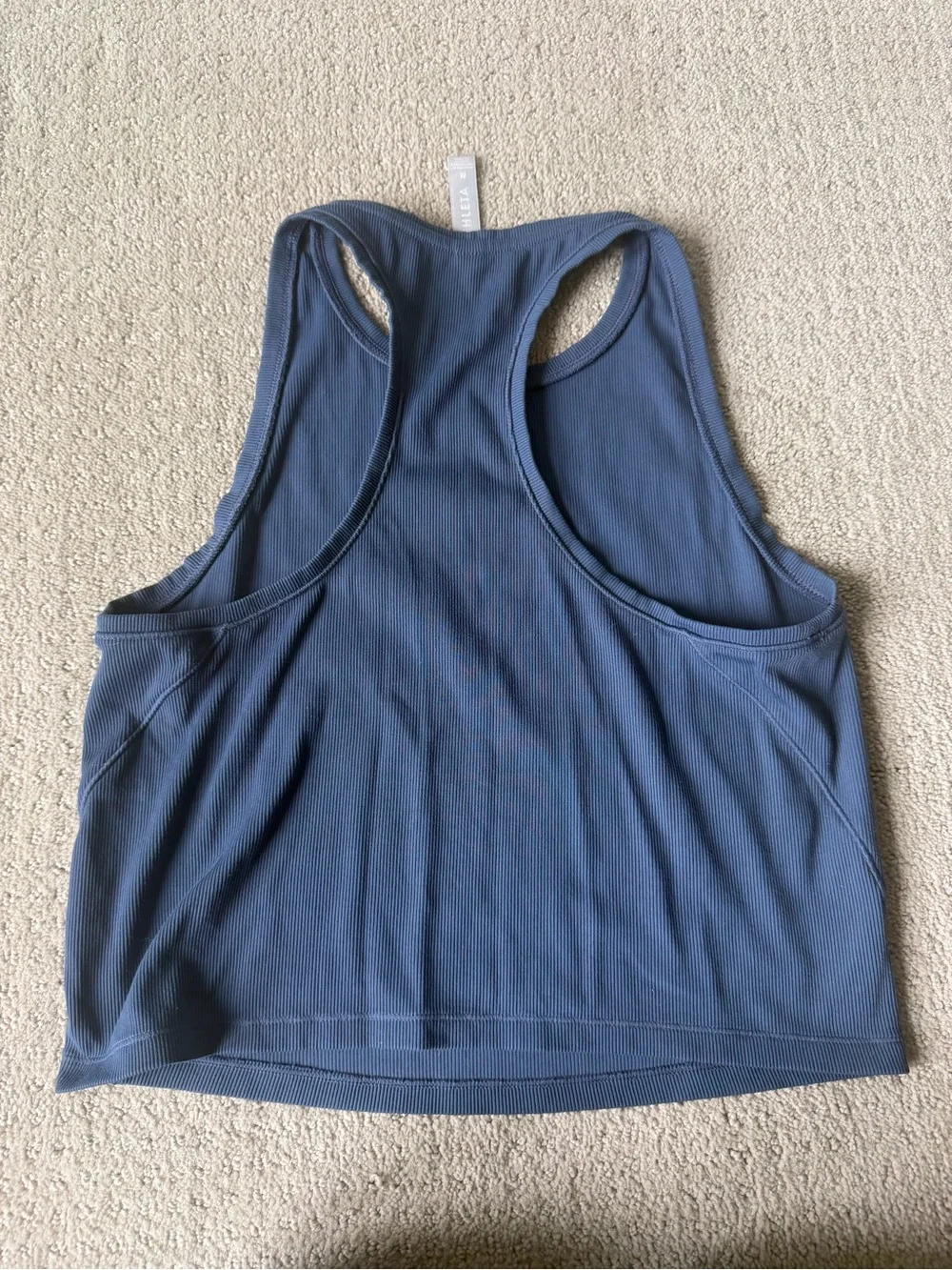 Athleta Ribbed Racerback Tank - Slate Blue - Picture 3 of 3